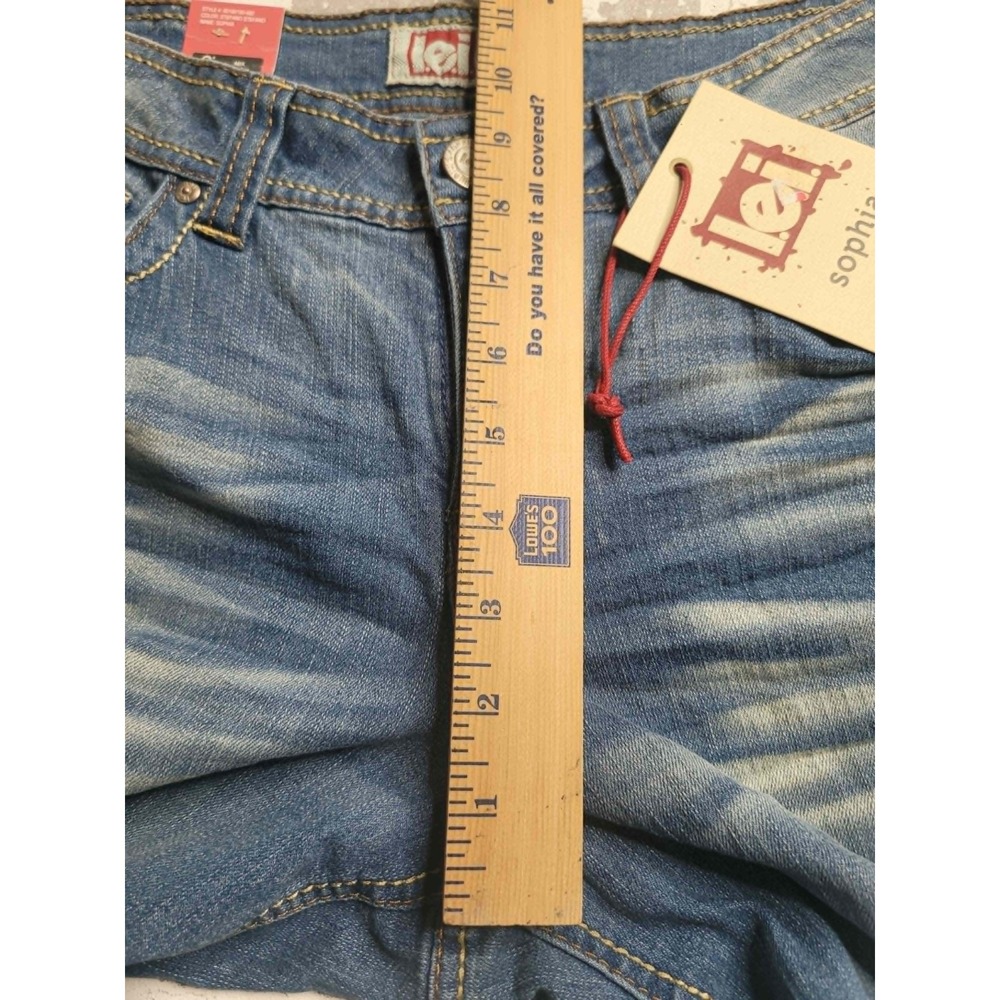 NEW LEI Sophia Hipster Flare Denim Jeans Juniors 11 Y2K NWT - Picture 5 of 11